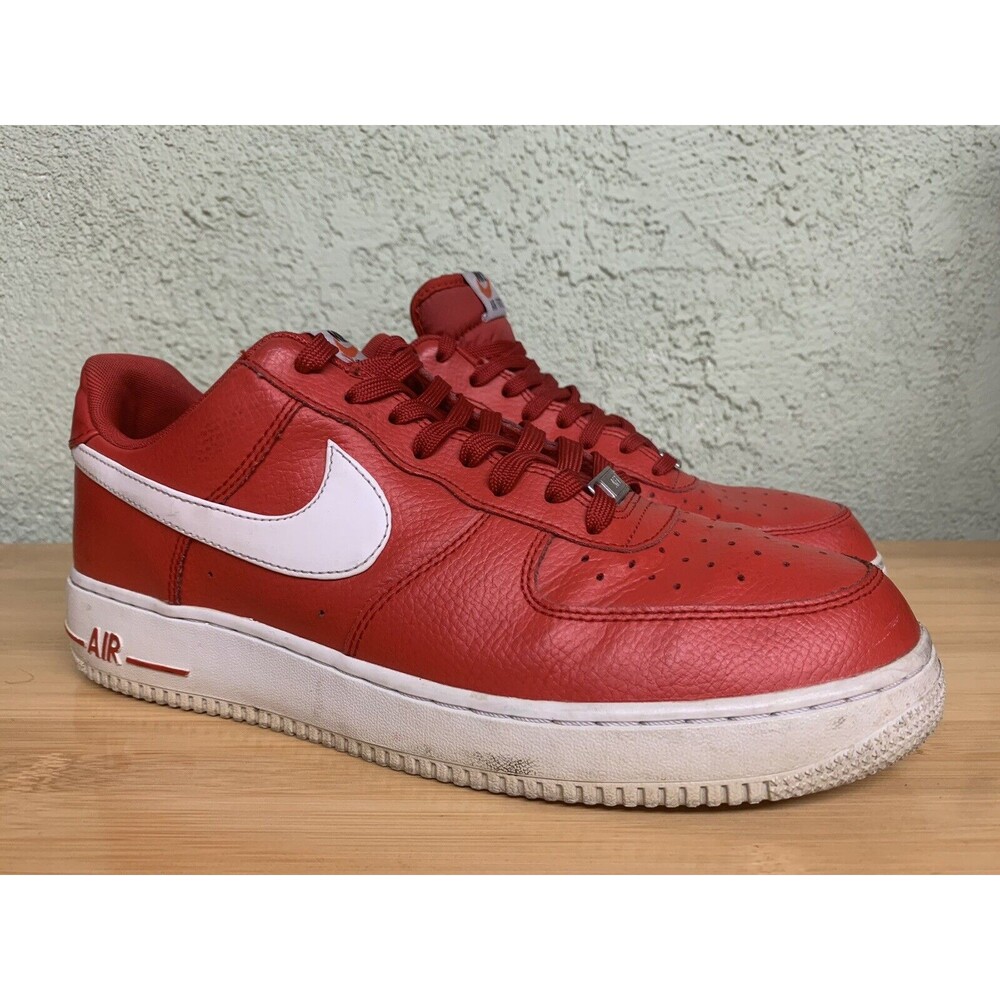 Nike Air Force‎ 1 Low 'University Red' Men's Size 10.5 White 488298-624